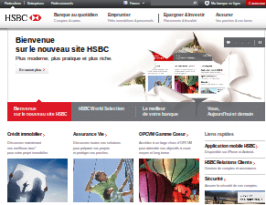 Aperçu du nouveau site HSBC